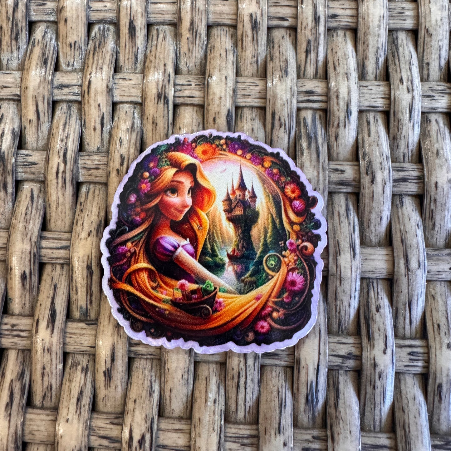 Rapunzel  Acrylic Flatback,  Planar, Cabochon, Single Pc.