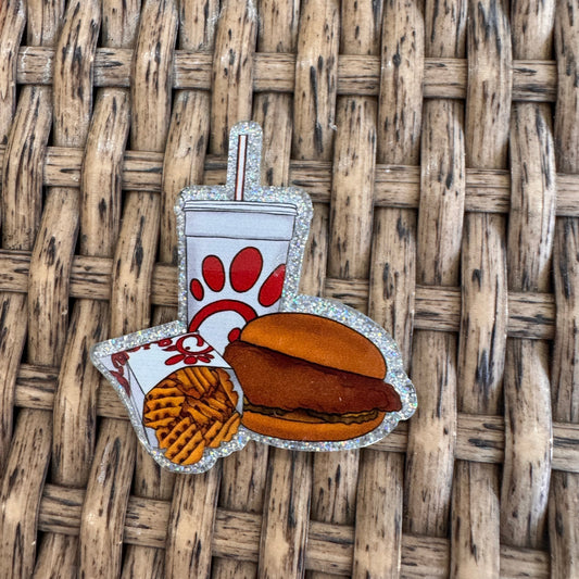 Chick-fil-a Acrylic Flatback,  Planar, Cabochon, Single Pc.