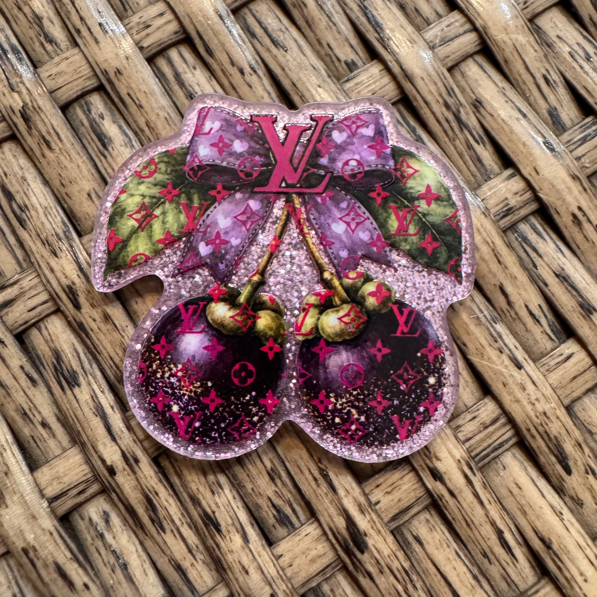 Acrylic Flatback Craft Embellishment LV Designer