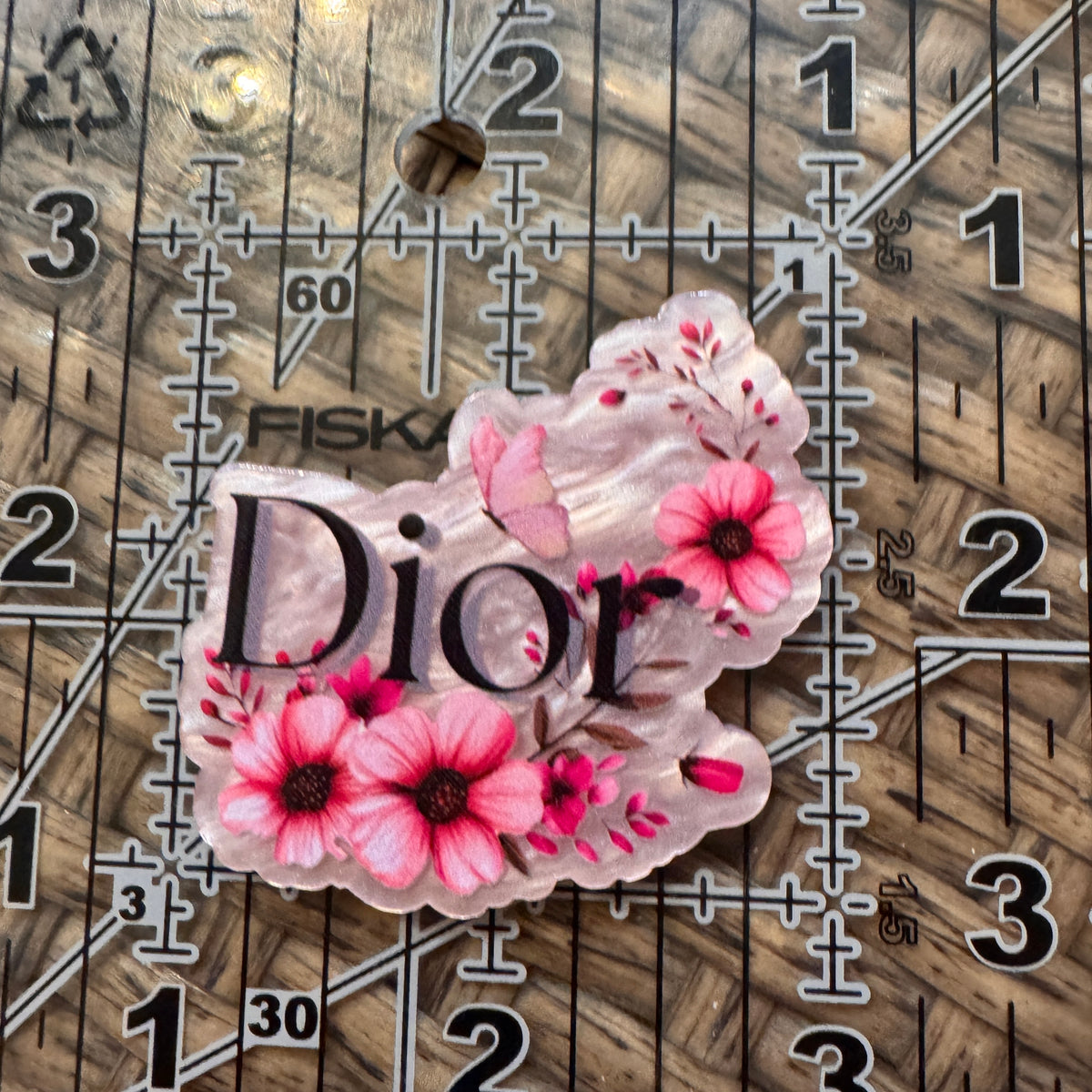 Acrylic Flatback Craft Embellishment Dior Designer