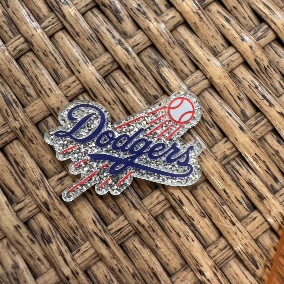 LA Dogers Baseball Acrylic Flatback Craft Embelishment