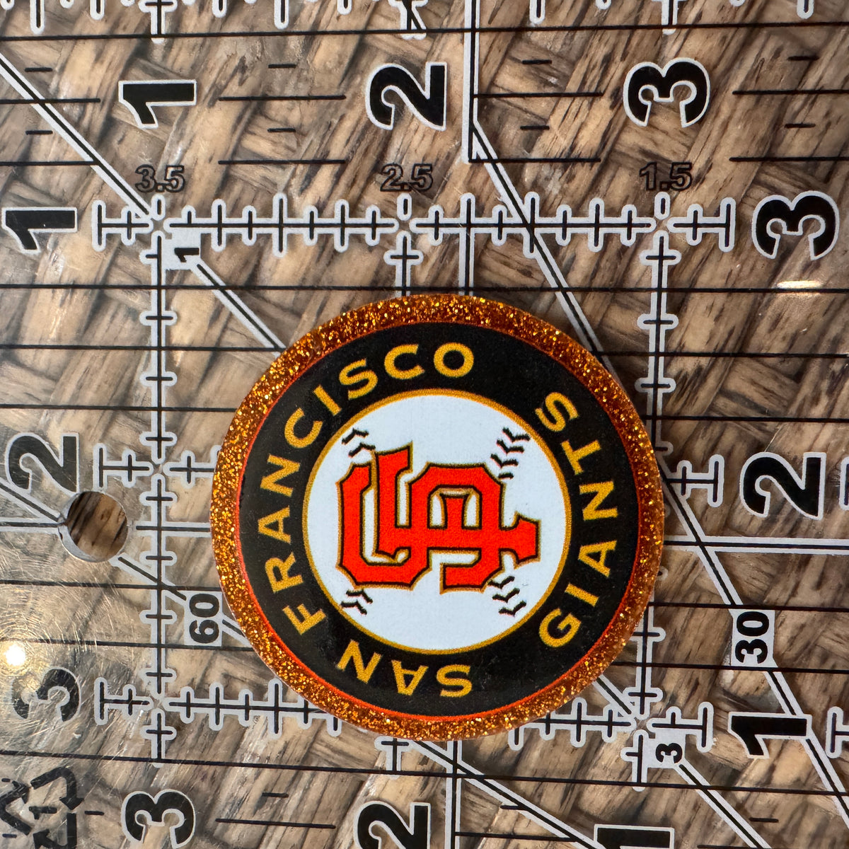 Acrylic Flatback Craft Embellishment San Francisco Giants