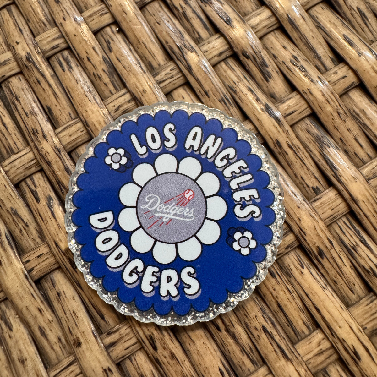 Acrylic Flatback Craft Embellishment LA Dodgers