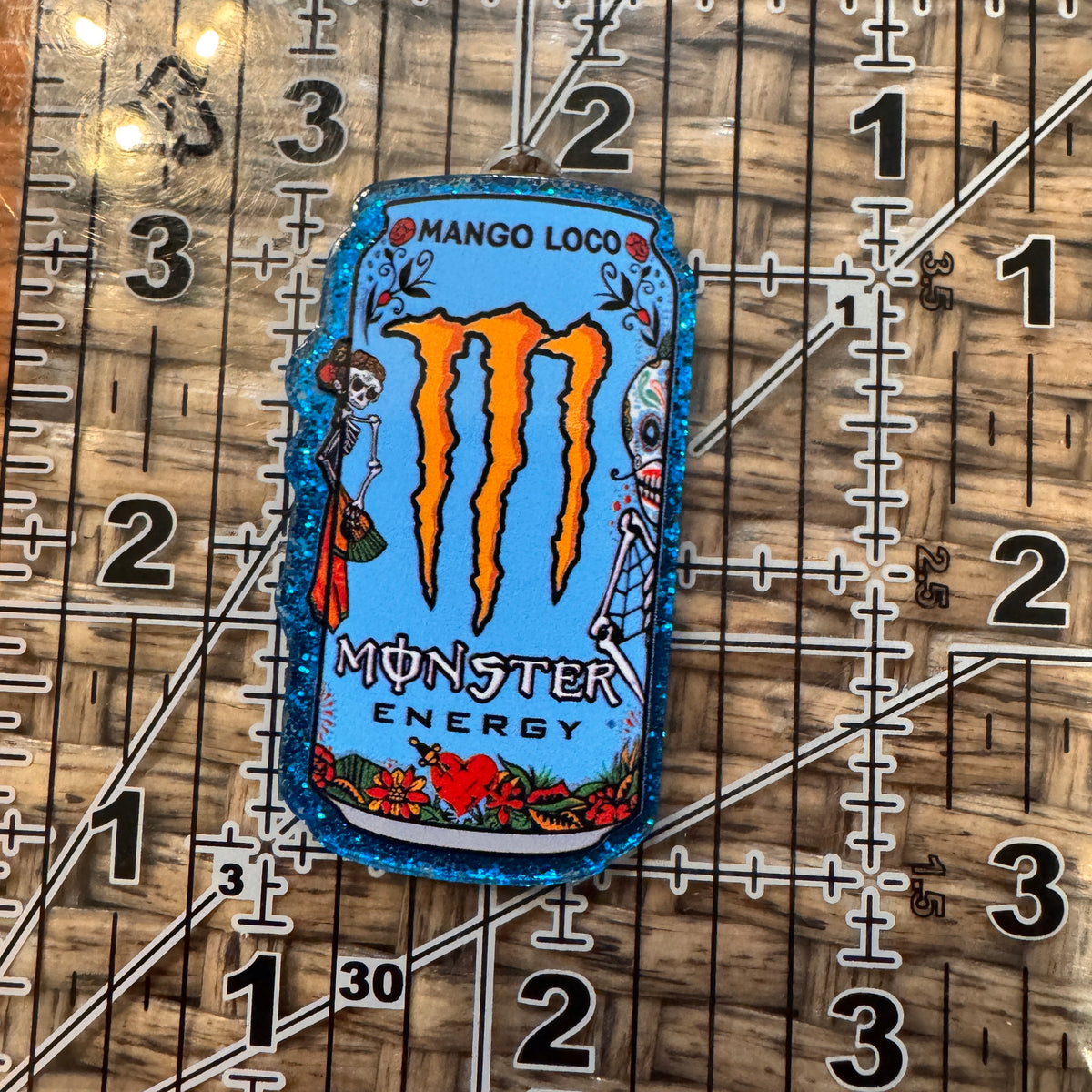 Acrylic Flatback Craft Embellishment Monster Energy Drink
