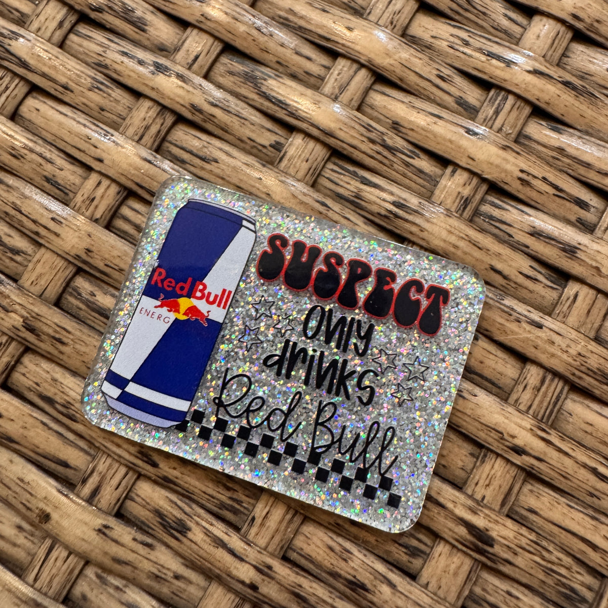 Acrylic Flatback Craft Embellishment Redbull