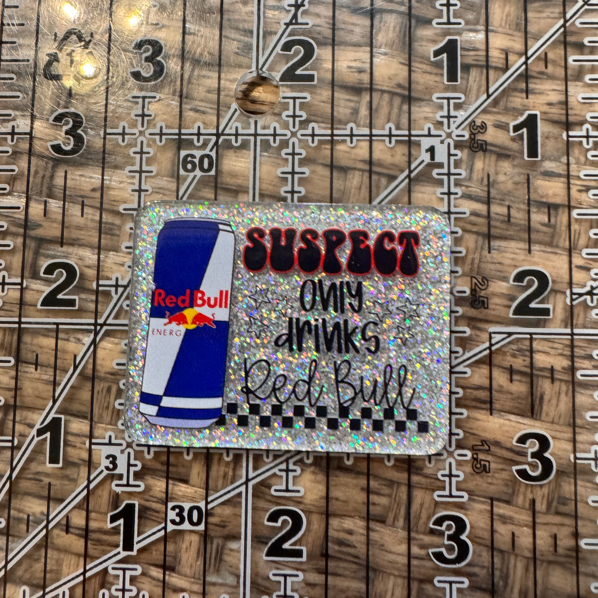Acrylic Flatback Craft Embellishment Redbull