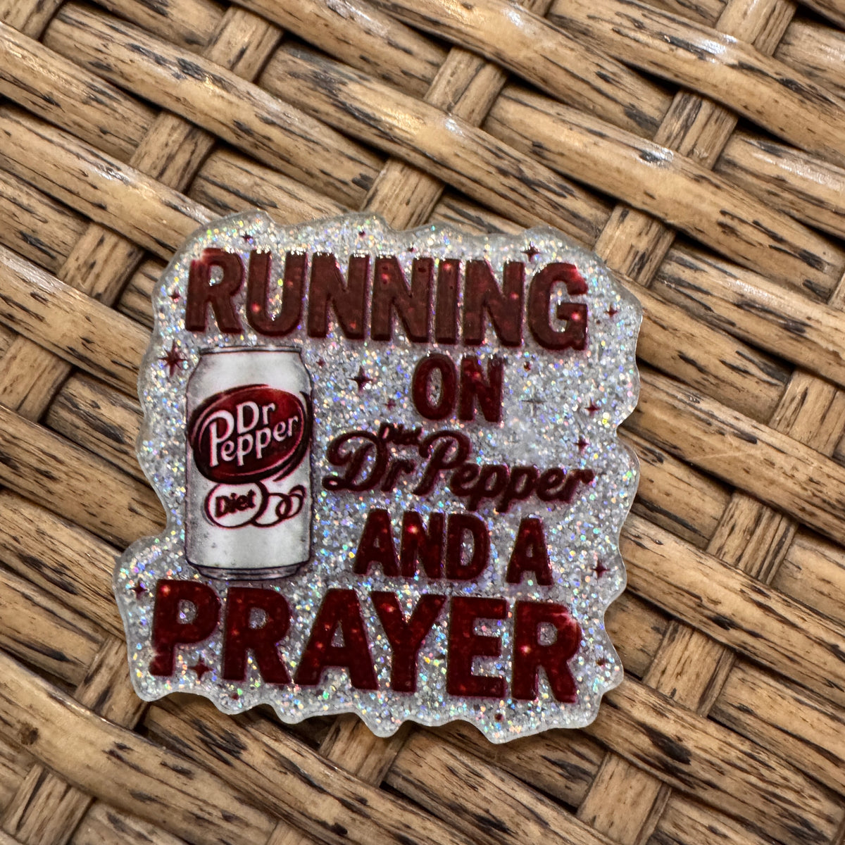 Acrylic Flatback Craft Embellishment Diet Dr Pepper