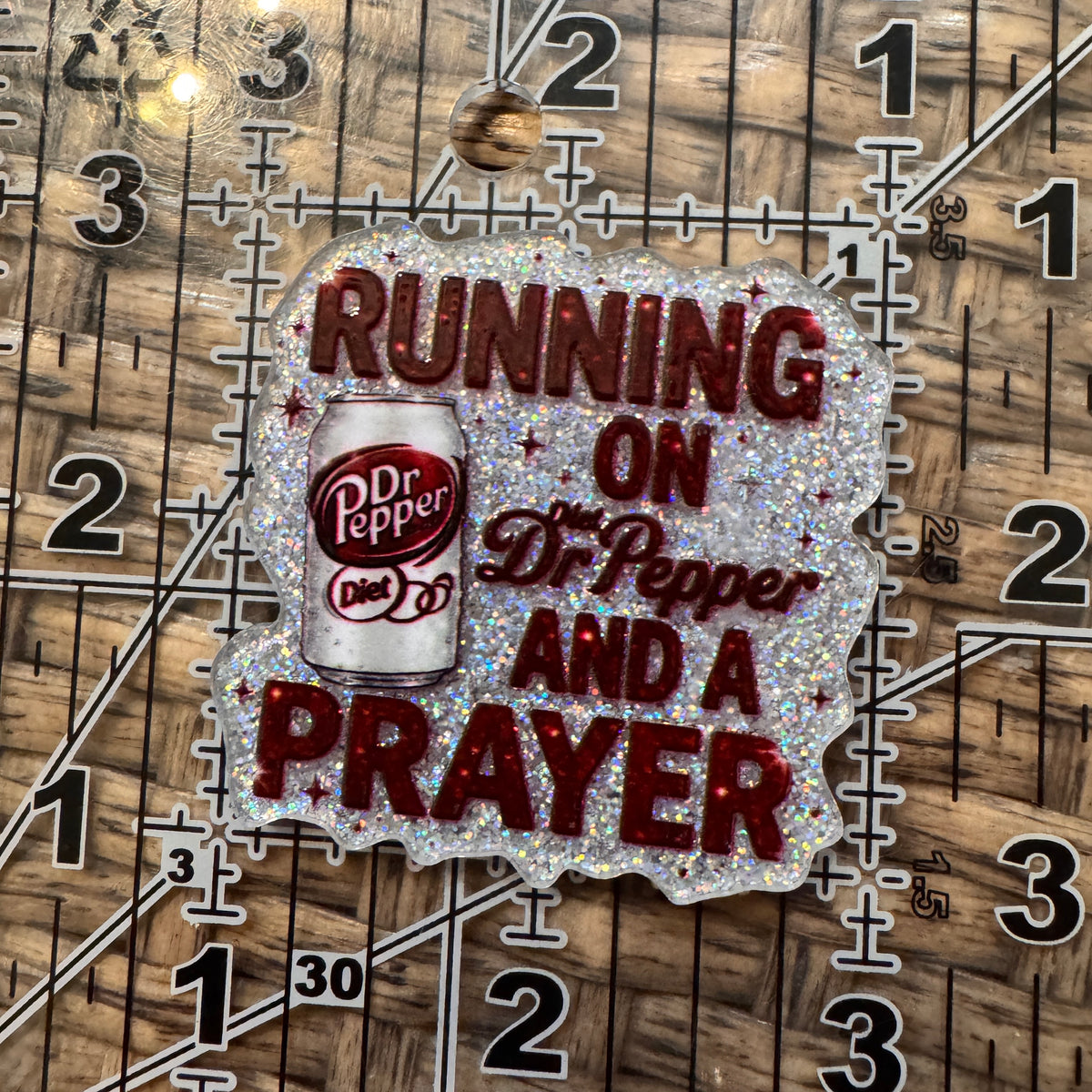 Acrylic Flatback Craft Embellishment Diet Dr Pepper