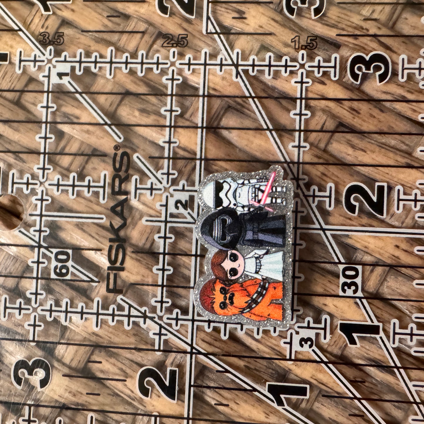 Small Acrylic Focal Bead Set of Two Starwars – Double-Sided Image Charms for Beadable Pens, Badge Reels, Keychains, Jewelry, Junk Cases