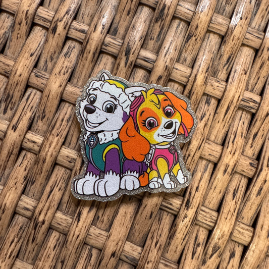 Paw Patrol Acrylic Flatback,  Planar, Cabochon, Single Pc.