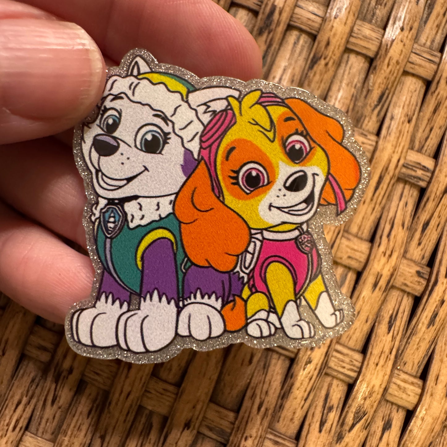 Paw Patrol Acrylic Flatback,  Planar, Cabochon, Single Pc.