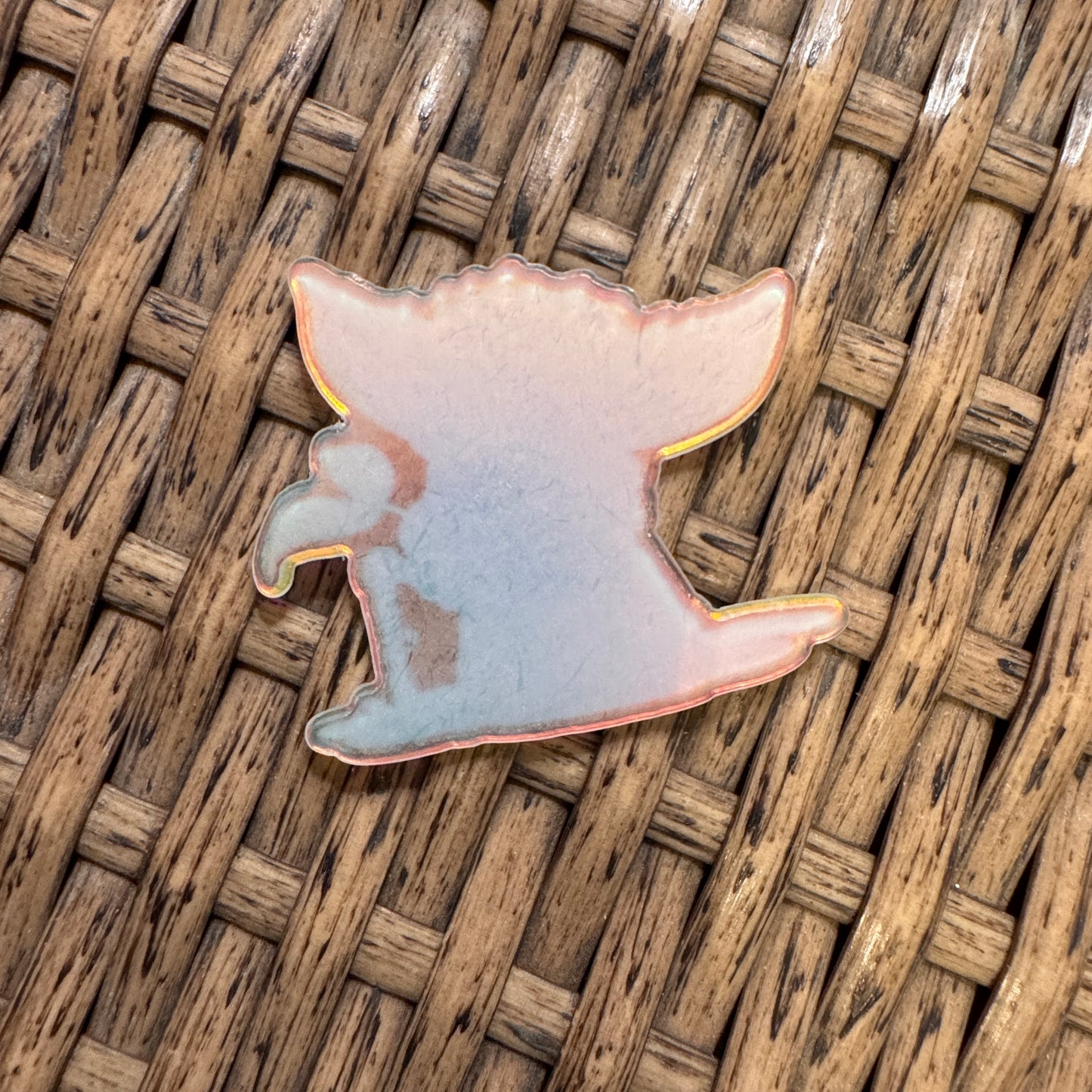 Star Wars Yoda Acrylic Flatback,  Planar, Cabochon, Single Pc.