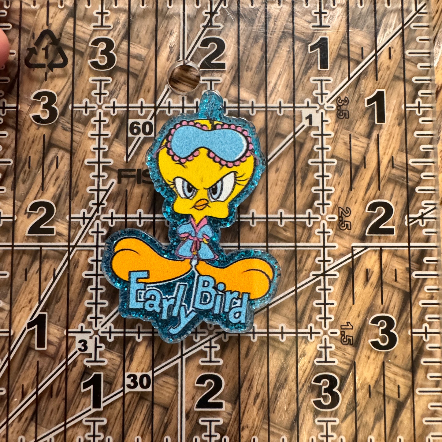 Tweetie Bird Acrylic Flatback,  Planar, Cabochon, Single Pc.