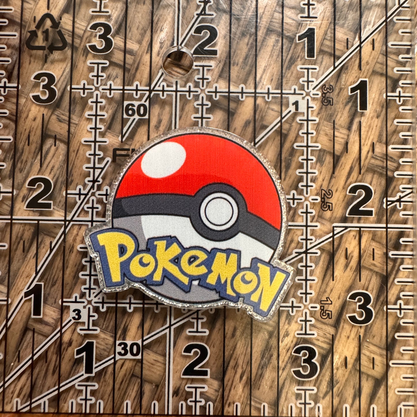 Pokemon Acrylic Flatback,  Planar, Cabochon, Single Pc.