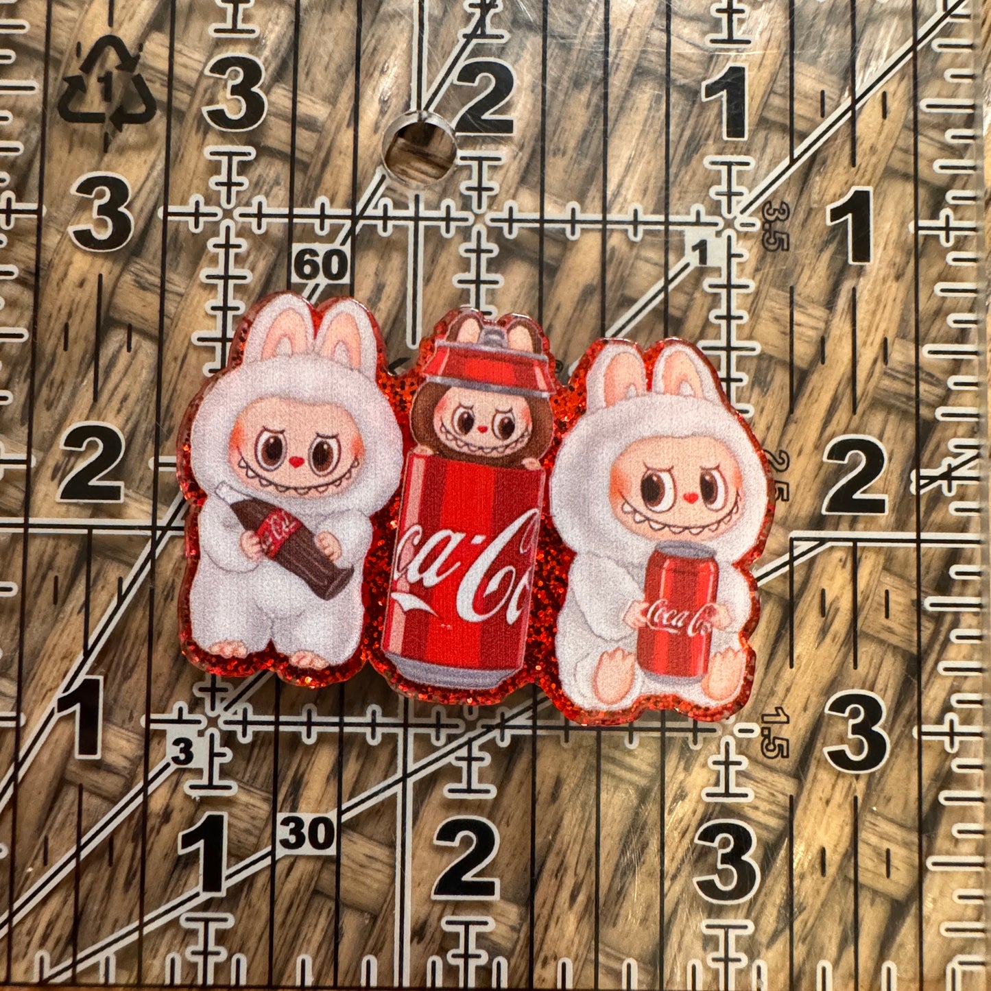 Bubu Coke  Acrylic Flatback,  Planar, Cabochon, Single Pc.