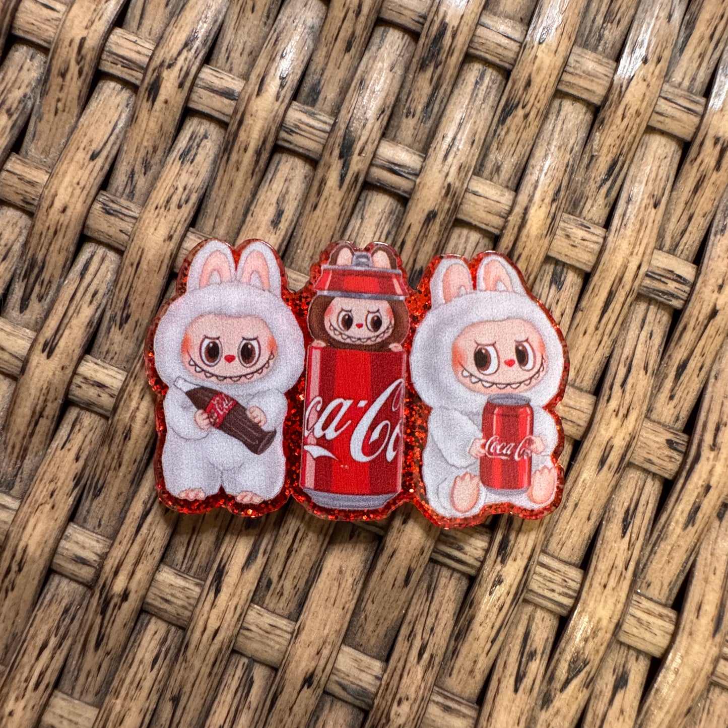 Bubu Coke  Acrylic Flatback,  Planar, Cabochon, Single Pc.