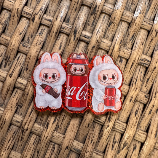 Bubu Coke  Acrylic Flatback,  Planar, Cabochon, Single Pc.