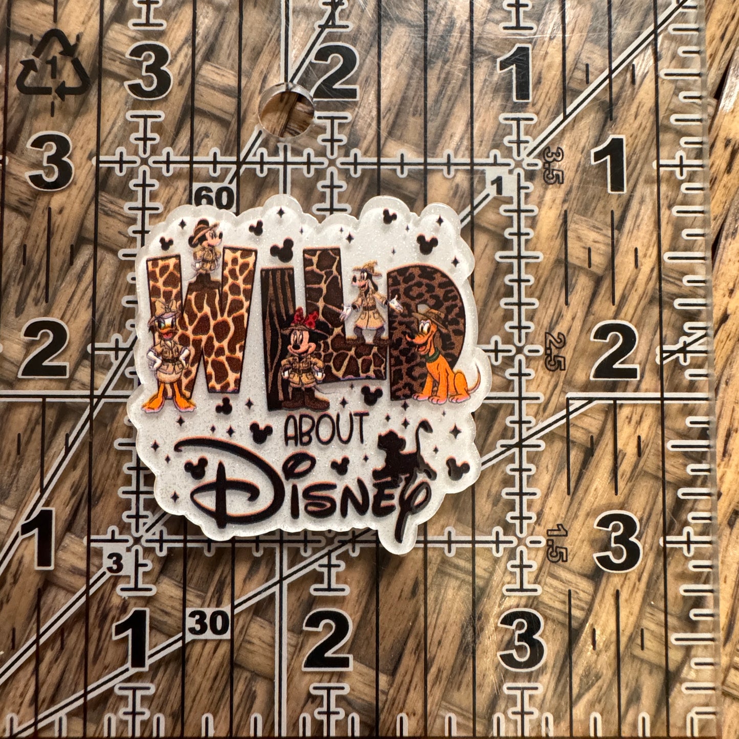 Wild about Disney Acrylic Flatback,  Planar, Cabochon, Single Pc.