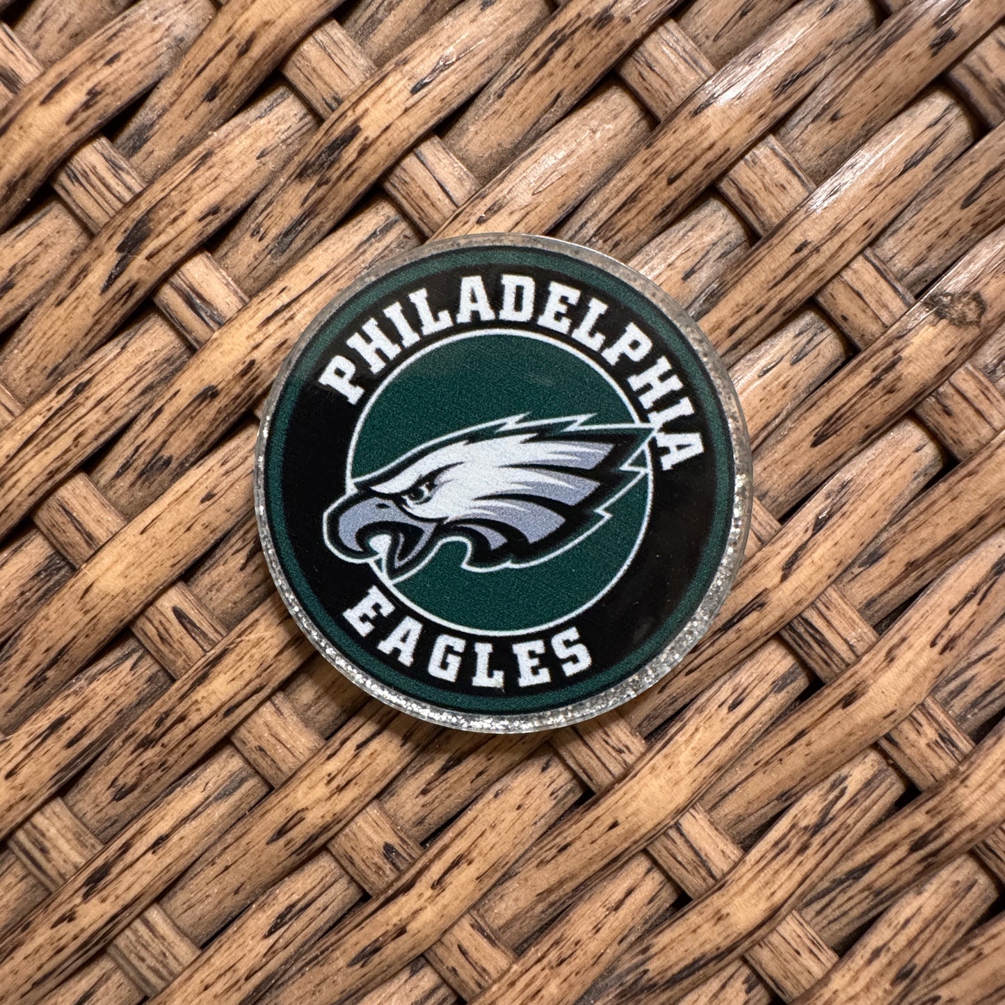 Eagles Football Team Acrylic Flatback,  Planar, Cabochon, Single Pc.