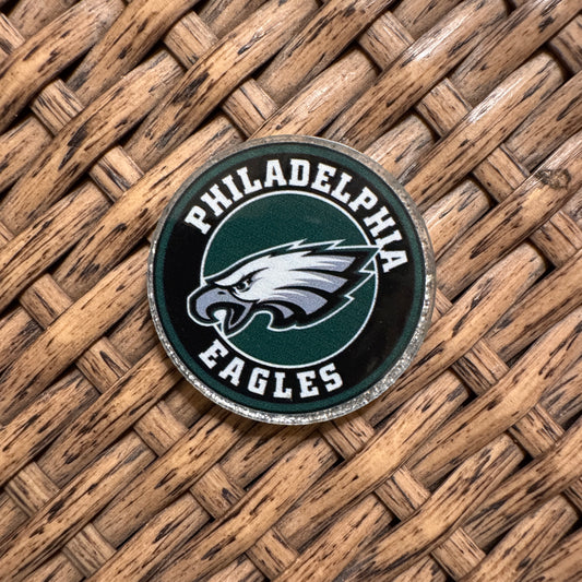 Eagles Football Team Acrylic Flatback,  Planar, Cabochon, Single Pc.