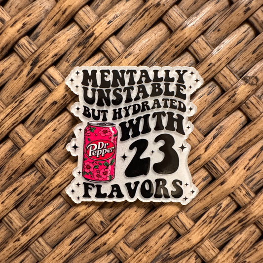 Humor Dr Pepper Team Acrylic Flatback,  Planar, Cabochon, Single Pc.