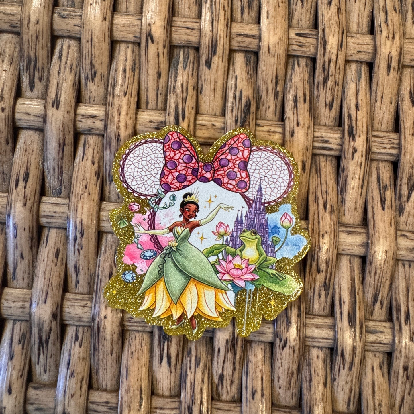 Disney Princess Acrylic Flatback,  Planar, Cabochon, Single Pc.