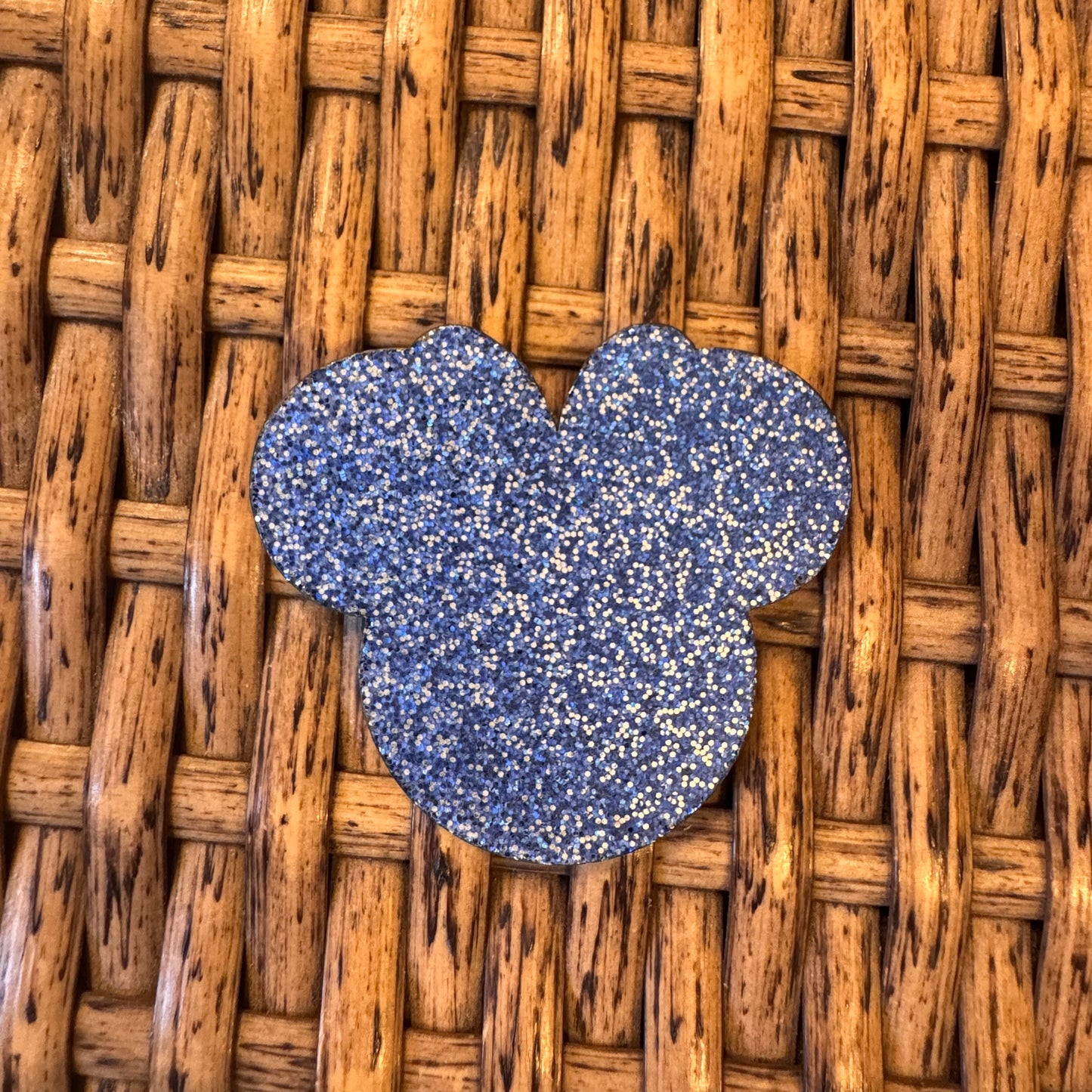 Mickey Head LA Dodgers Acrylic Flatback,  Planar, Cabochon, Single Pc.