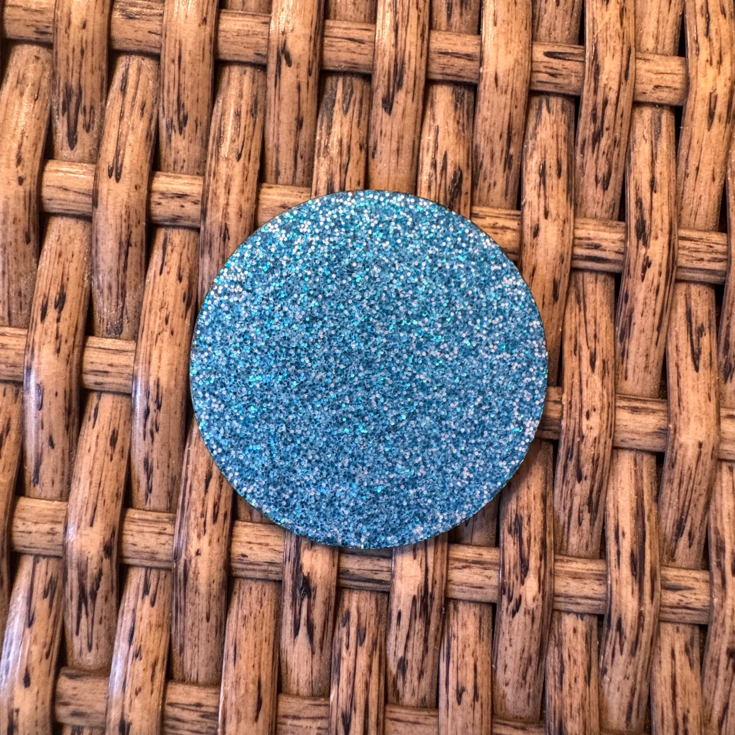 Walmart Circle  Acrylic Flatback,  Planar, Cabochon, Single Pc.