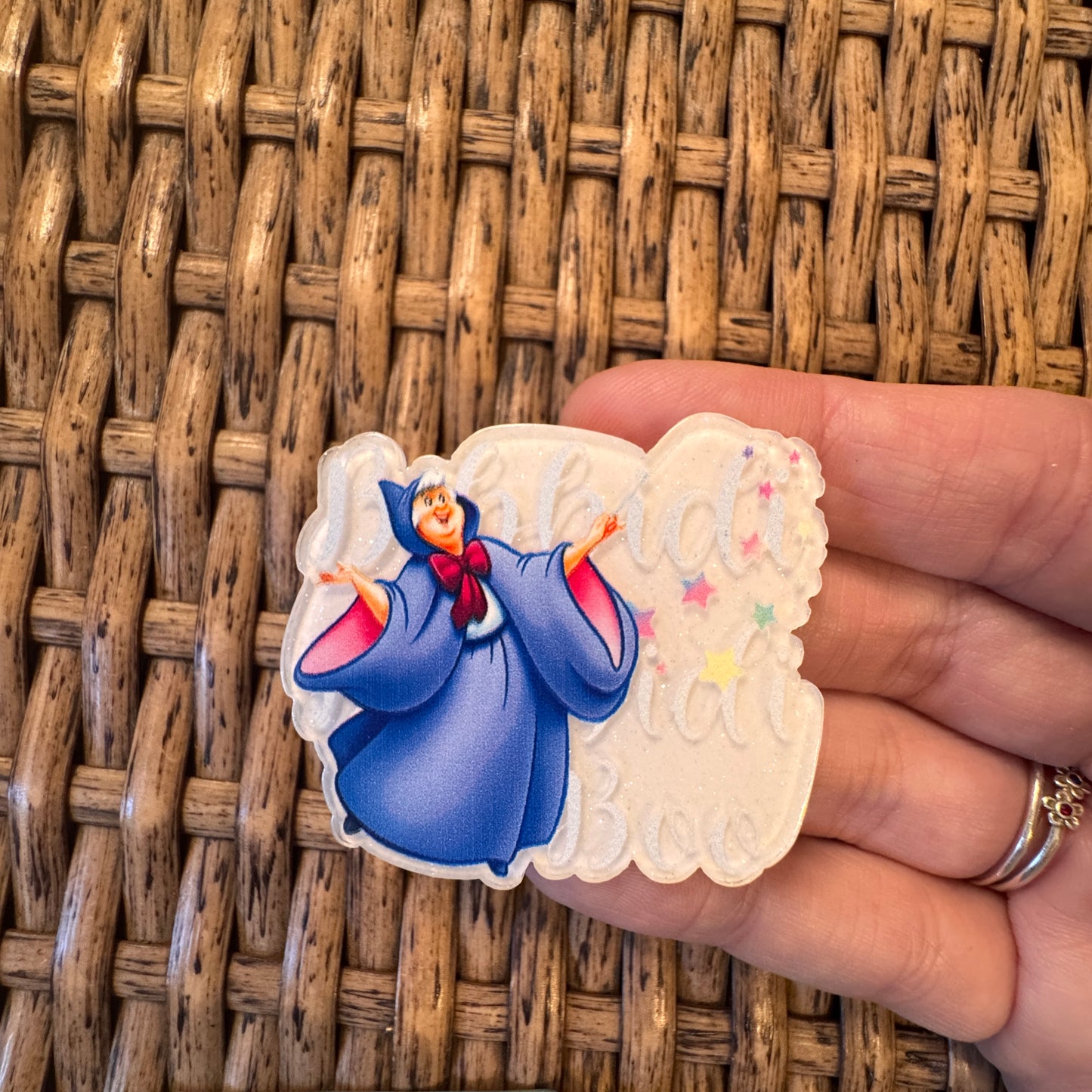 Bippity Boppity Boo Disney Acrylic Flatback,  Planar, Cabochon, Single Pc.