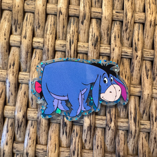 Eeyore  Acrylic Flatback,  Planar, Cabochon, Single Pc.