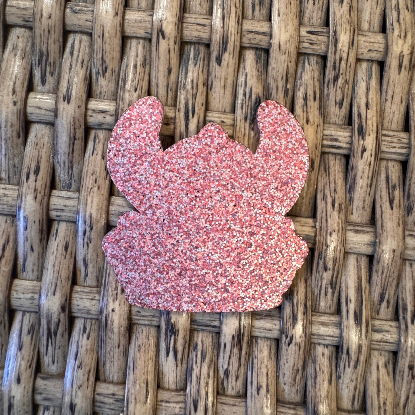 Stitch With Strawberries Acrylic Flatback,  Planar, Cabochon, Single Pc.