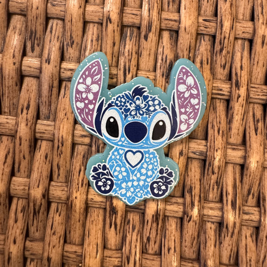 Stitch Acrylic Flatback,  Planar, Cabochon, Single Pc.