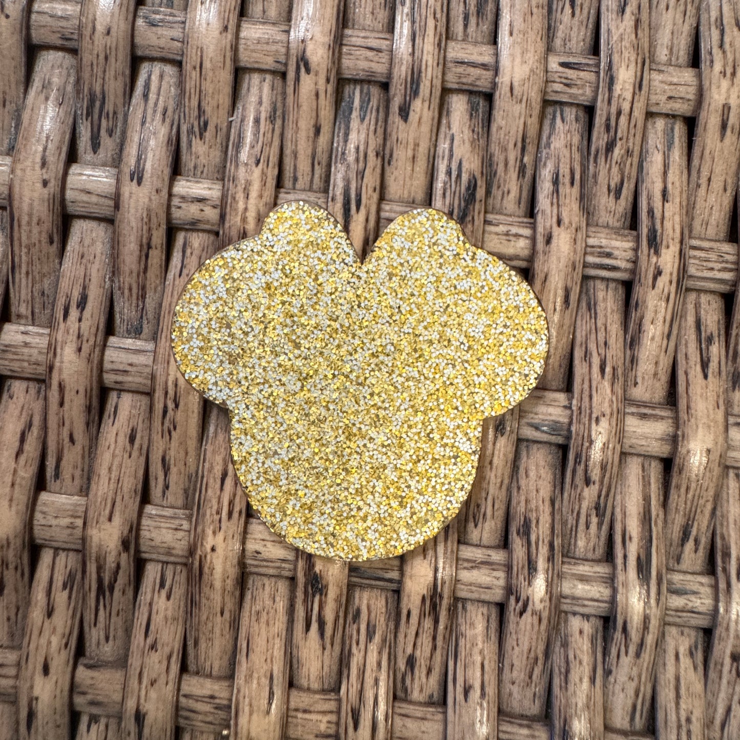 Pink Animal Print M Head Acrylic Flatback,  Planar, Cabochon, Single Pc.