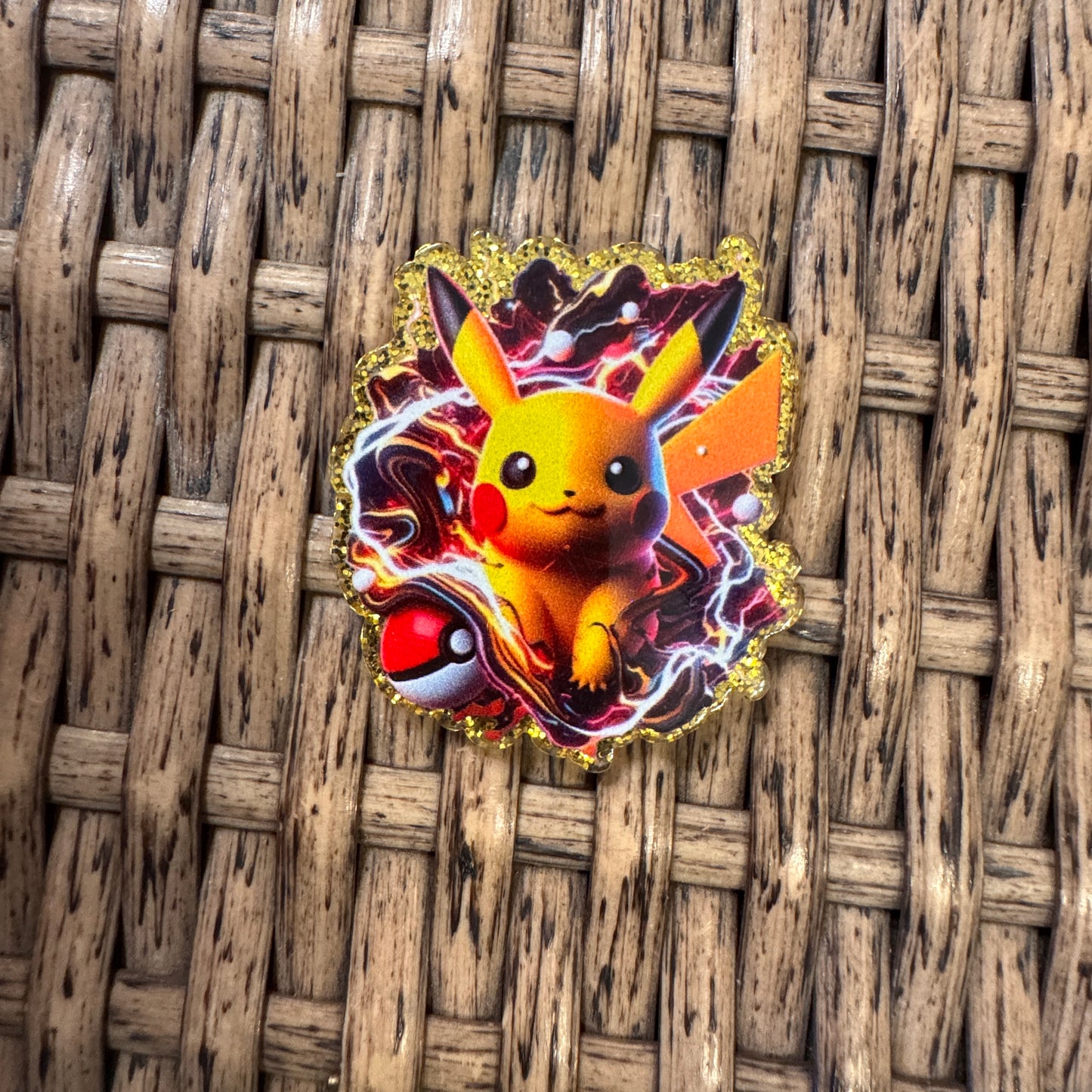 Pokemon Acrylic Flatback,  Planar, Cabochon, Single Pc.