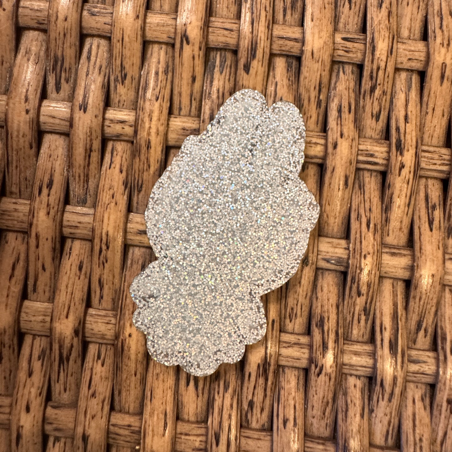 Green Bubu Acrylic Flatback,  Planar, Cabochon, Single Pc.