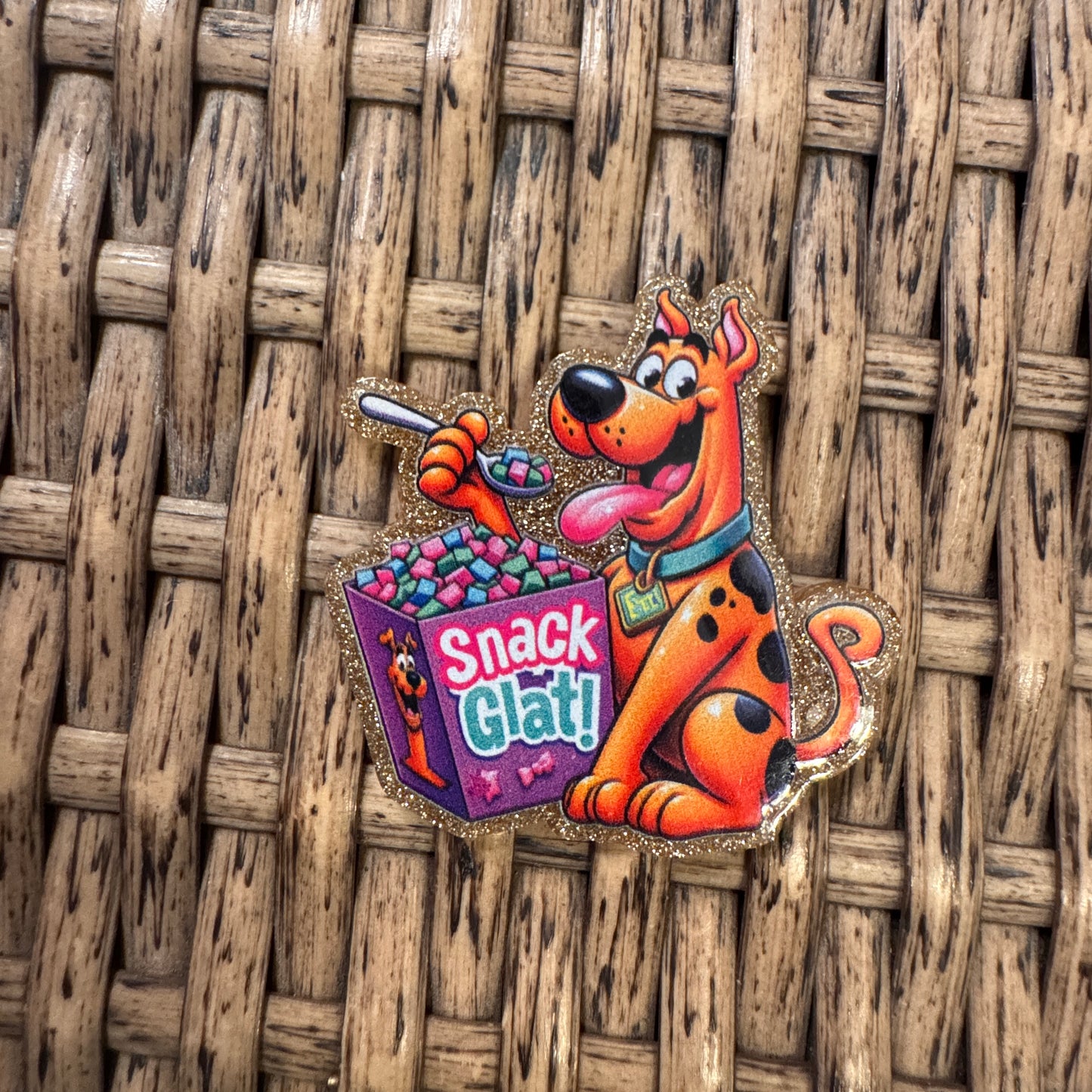 Scooby Doo Snacks Acrylic Flatback,  Planar, Cabochon, Single Pc.