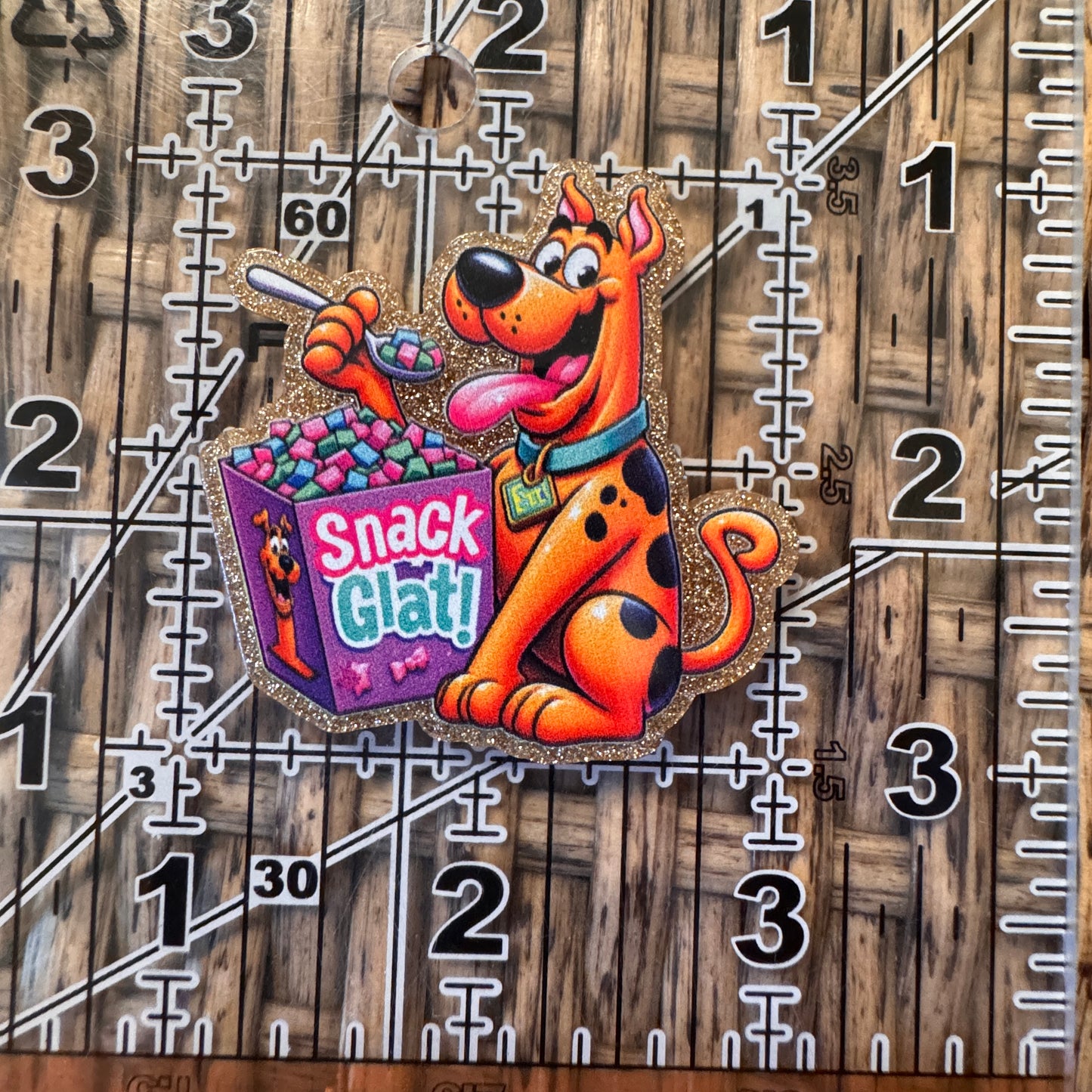 Scooby Doo Snacks Acrylic Flatback,  Planar, Cabochon, Single Pc.