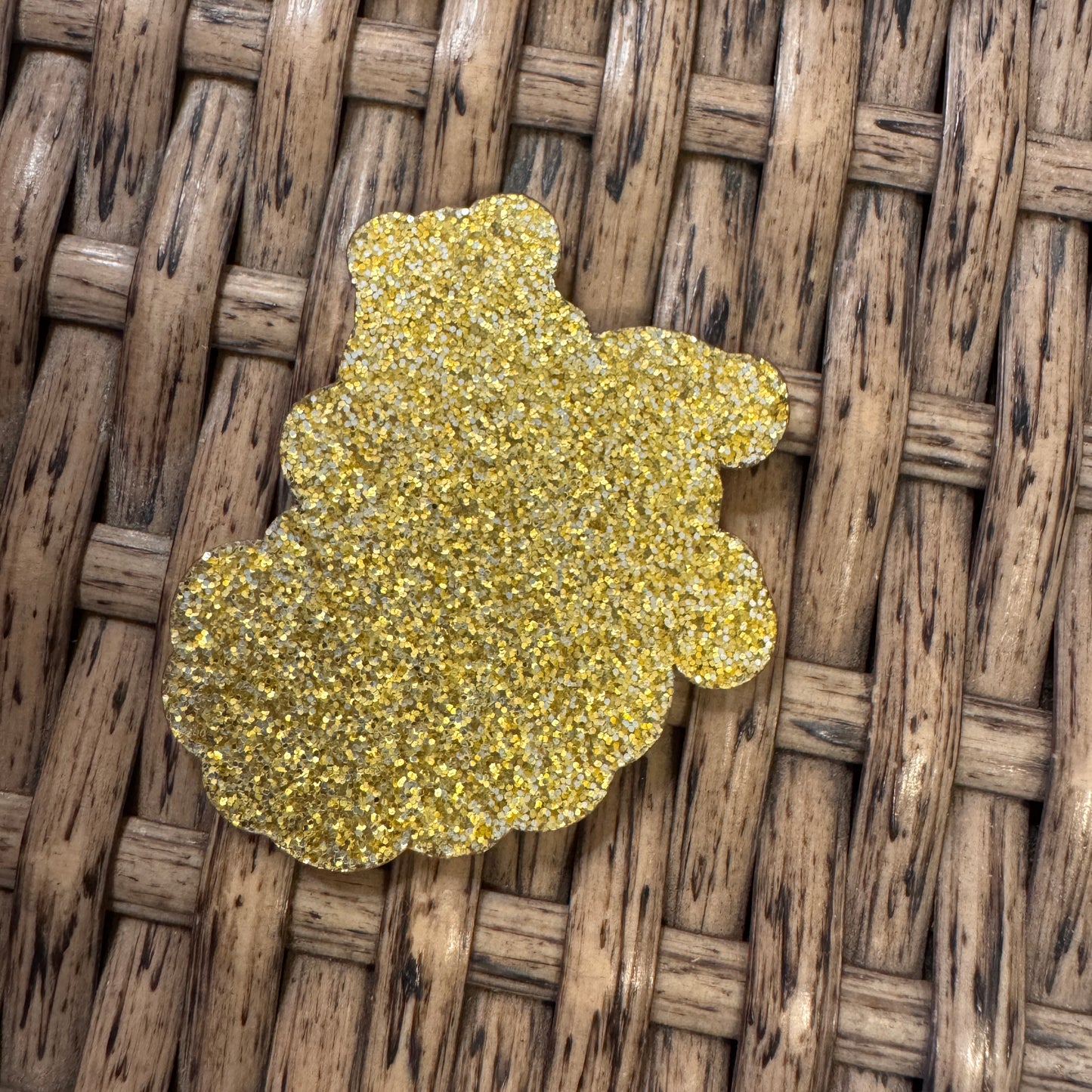 Yellow Care Bear  Acrylic Flatback,  Planar, Cabochon, Single Pc.