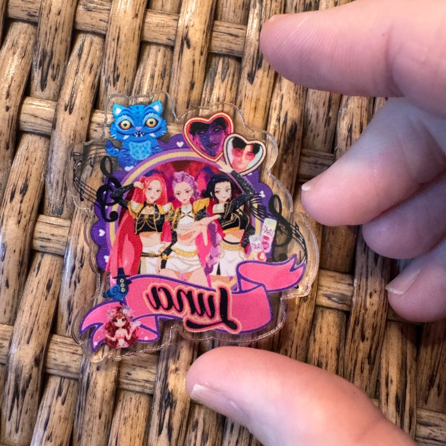 Luna K Pop Acrylic Flatback,  Planar, Cabochon, Single Pc.