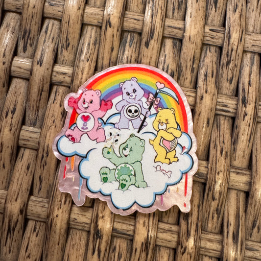 Carebears Acrylic Flatback,  Planar, Cabochon, Single Pc.