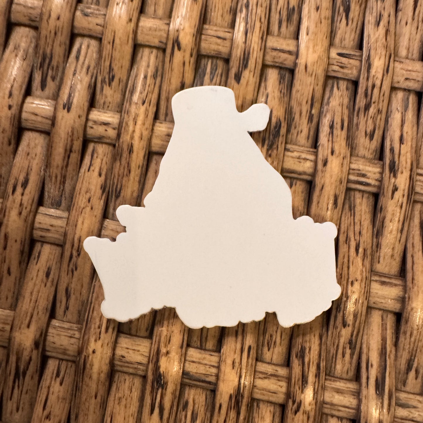 Wednesday Acrylic Flatback,  Planar, Cabochon, Single Pc.