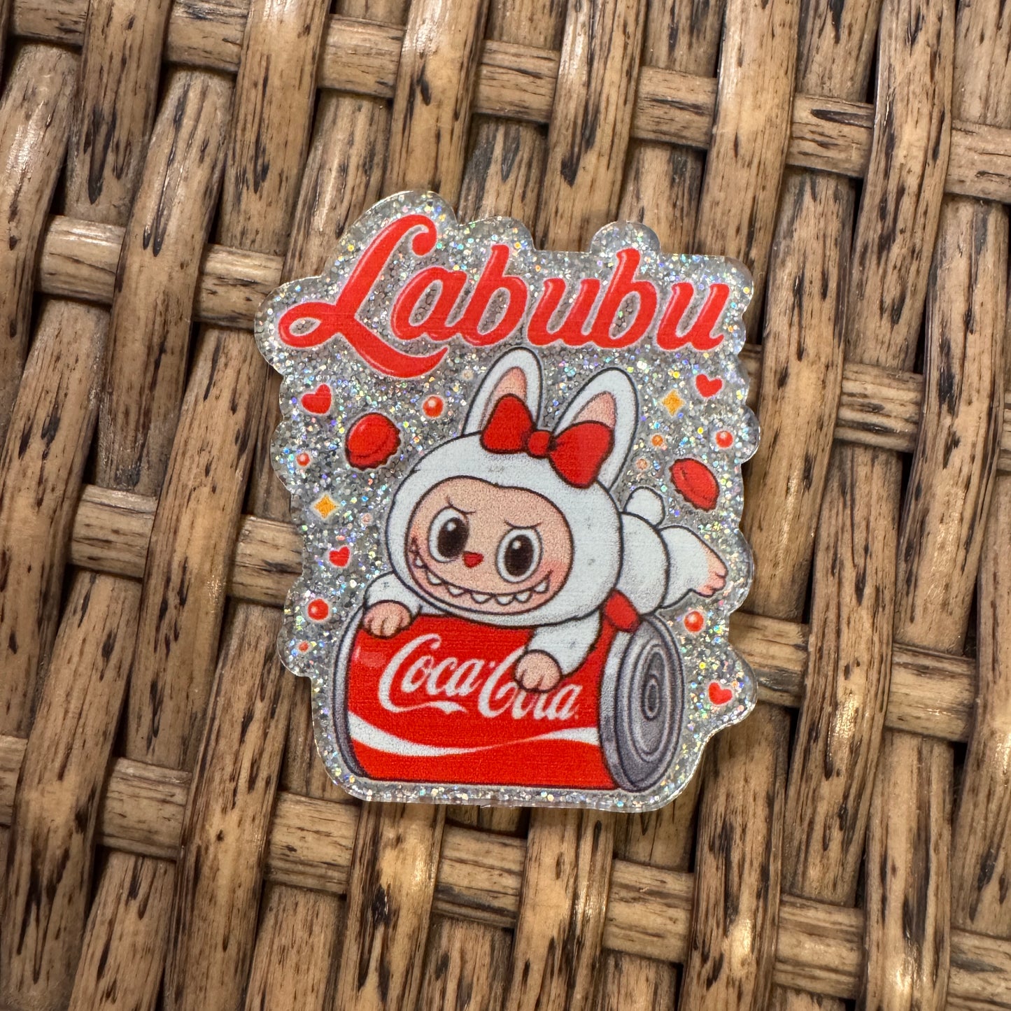 bubu with Coke Acrylic Flatback,  Planar, Cabochon, Single Pc.