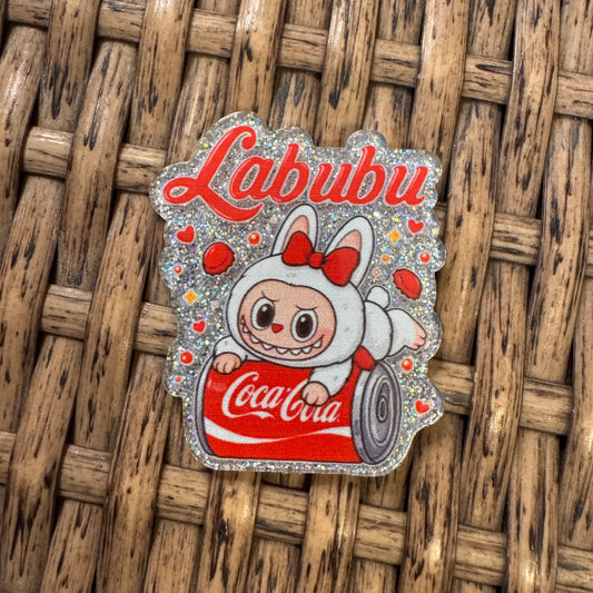 bubu with Coke Acrylic Flatback,  Planar, Cabochon, Single Pc.