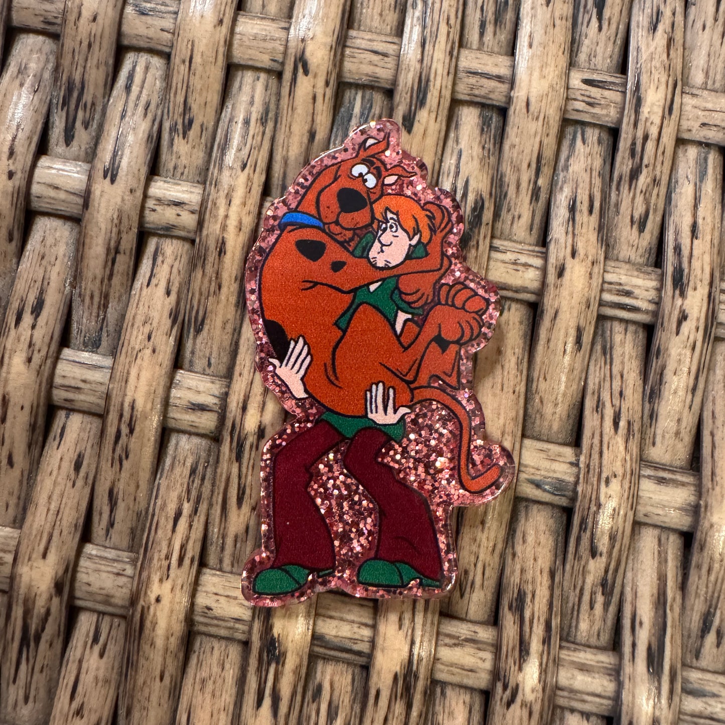 Scooby and Shaggy Acrylic Flatback,  Planar, Cabochon, Single Pc.