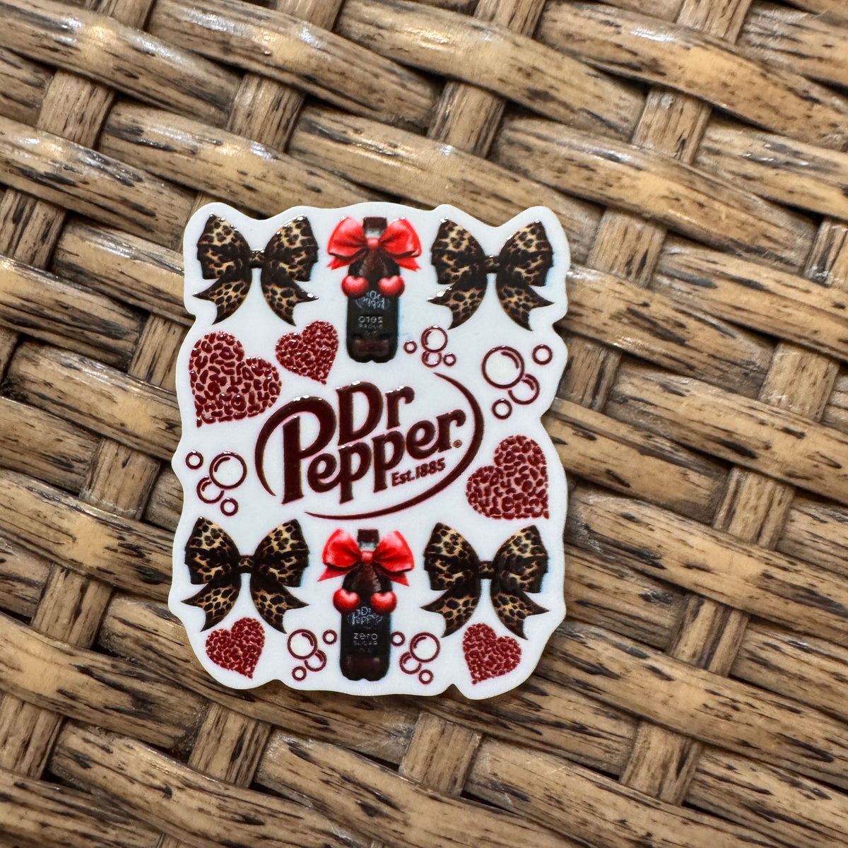 Acrylic Flatback Craft Embellishment DR PEPPER