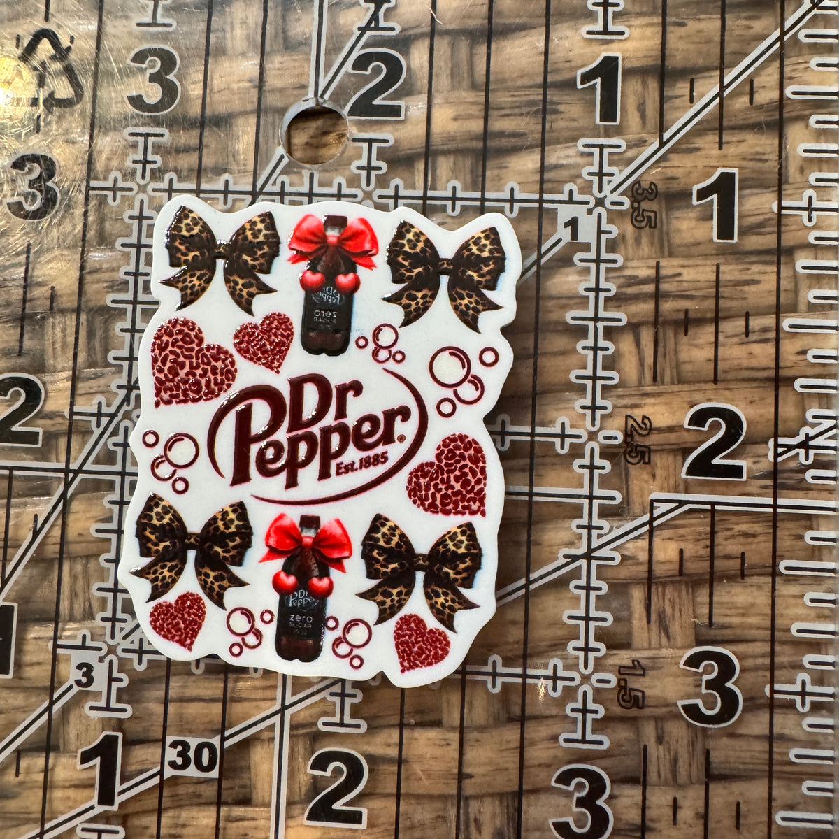 Acrylic Flatback Craft Embellishment DR PEPPER
