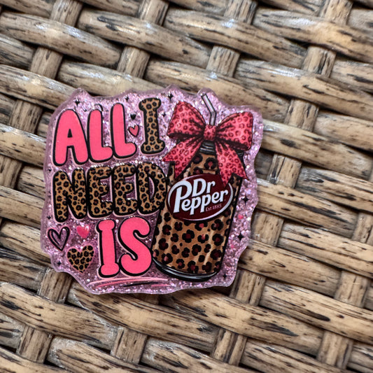 Acrylic Flatback Craft Embellishment DR PEPPER