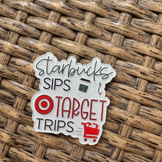 Acrylic Flatback Craft Embellishment STARBUCKS AND TARGET