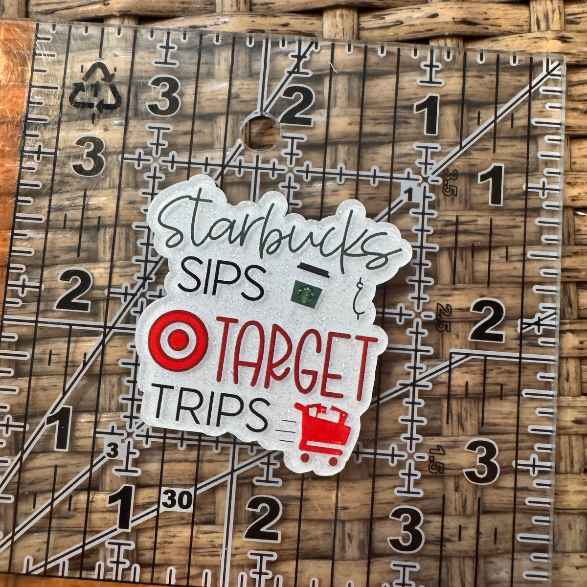 Acrylic Flatback Craft Embellishment STARBUCKS AND TARGET