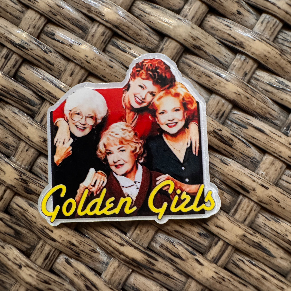 Acrylic Flatback Craft Embellishment Golden GIRLS